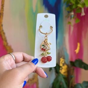 Cherry Bag Charm Keychain